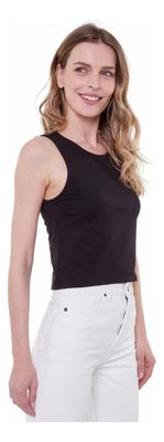 Imagen 2 del producto Polera Gracia Crop Ii Negra Jacinta Tienda