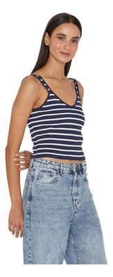 Top Celine Azul Y Blanco Jacinta Tienda