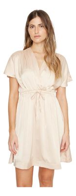 Vestido Luci Satin Dorado Jacinta Tienda