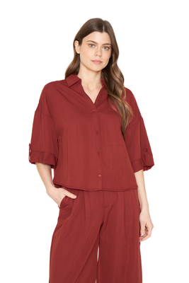 Blusa Elena terracota Jacinta Tienda