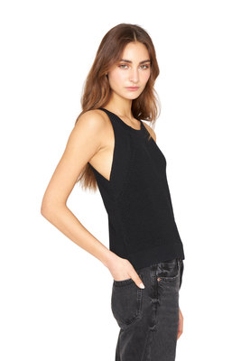 Top Halter negro Jacinta Tienda