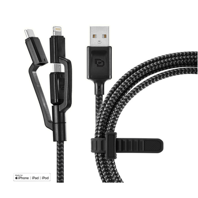 Imagen 2 del producto Cable USB-A a Micro-USB / USB-C / Lightning de 1,2 m