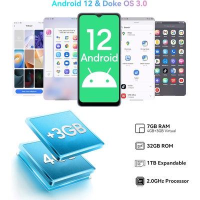 Imagen 2 del producto celular blackview a53pro 7gb+64gb(tf 1tb) android 12, 6,52\"" hd-ris reacondicionado