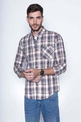 Camisa Check California Fj Camel