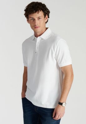 Polera Polo Roma Heritage White