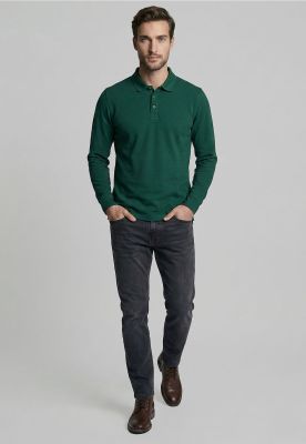 Imagen 2 del producto Poleras Basica Ml Pique Green