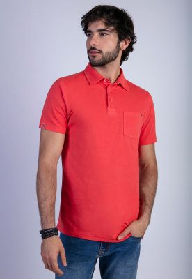 Polera Polo Lavada Orlando Coral