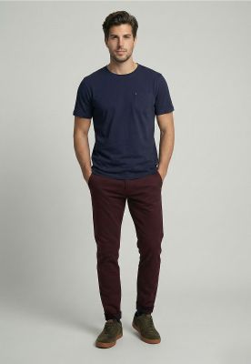 Imagen 2 del producto Pantalón Twill Slim /31 Wine