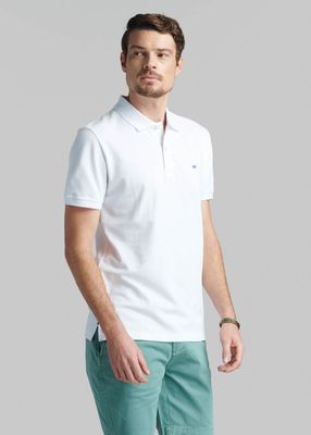Polera Pique Básica White