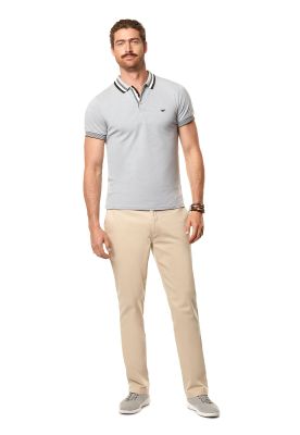 Imagen 2 del producto Polera Polo Vermont Lt Grey Mela