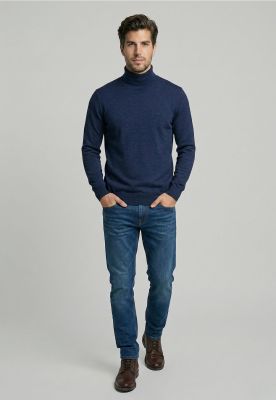 Imagen 2 del producto Sweater Turtle Neck Indigo Melange
