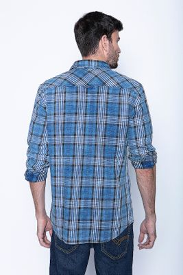 Imagen 2 del producto Camisa Checkered Indigo Fj Blue