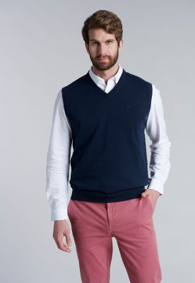 Sweater Smart Casual W/O Sleeve Navy