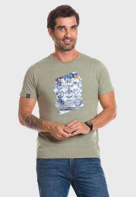 Polera Florida Olive