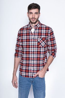 Camisa A Cuadro Baltimore Fj Red