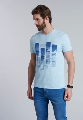 Polera Cincinnati Lt Turquoise Melange
