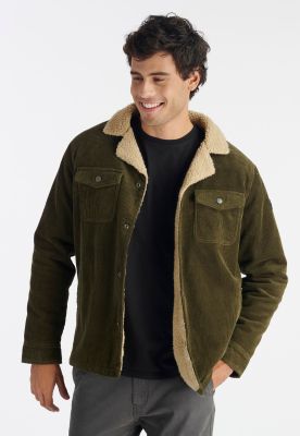 Chaqueta Corduroy Casual Olive