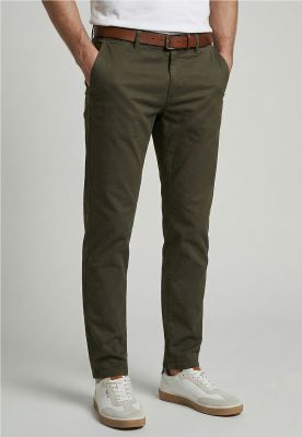 Pantalón Regular Twill Without Pleats Military