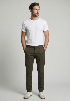 Imagen 2 del producto Pantalón Regular Twill Without Pleats Military