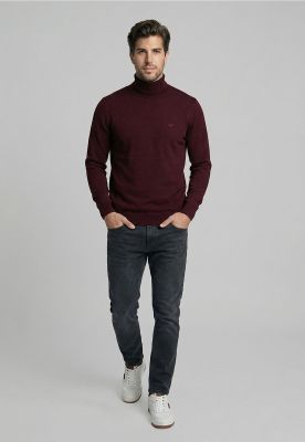 Imagen 2 del producto Sweater Turtle Neck Plum Melange