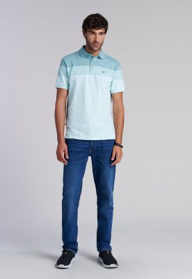 Polera Polo Rayas Baltimore River Melange