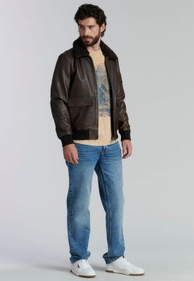 Imagen 2 del producto Chaqueta Cuero Wisconsin Fr Brown