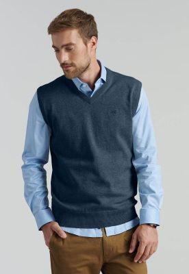 Sweater Smart Casual Sleeve Business Navy