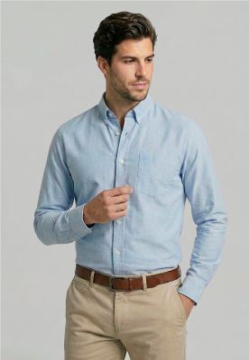 Camisa Oxford Sky Smart Casual