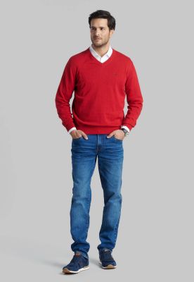 Imagen 2 del producto Sweater V Neck Melange Red
