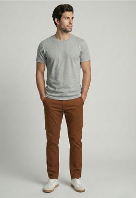 Imagen 2 del producto Pantalón Twill Without Pleats L/33 Lt  Camel