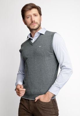 Sweater Sin Mangas Smart Casual Grafito Melange