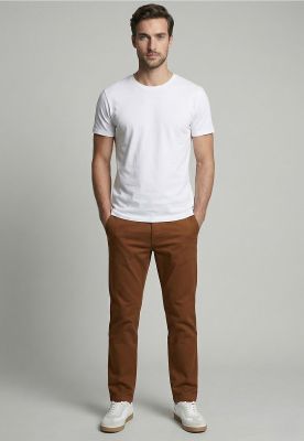 Imagen 2 del producto Pantalón Twill Without Pleats L/31 Lt  Camel