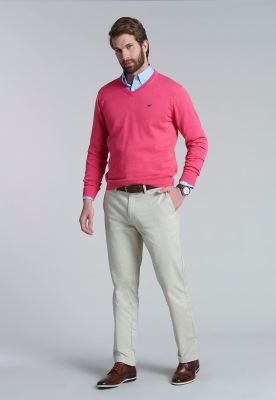 Imagen 2 del producto Sweater V Neck Solido F Coral