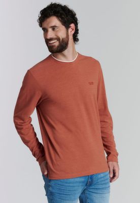 Polera Hoboken Fjs Brick Melange