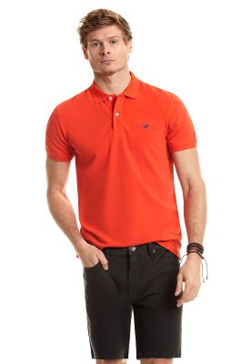 Polera Polo Básica Coral