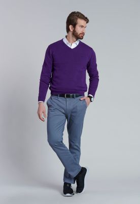 Imagen 2 del producto Sweater V Neck Solido F Dk Violet