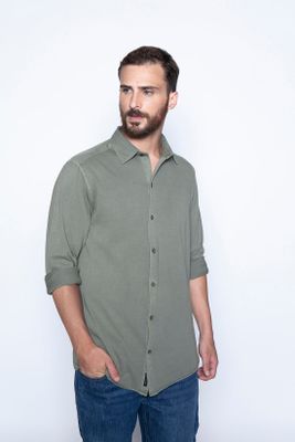 Imagen 1 del producto Camisa Jersey Garment Dyed F Green