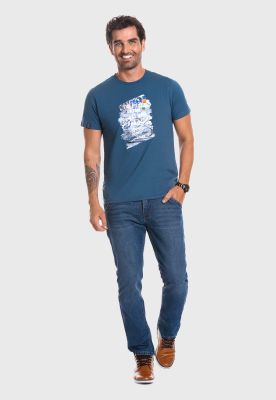 Imagen 2 del producto Polera Florida Petroleo