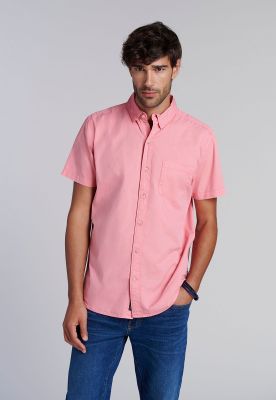 Camisa Garment Dyed Fj Coral