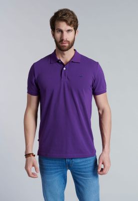 Polera Basica Pique Dk Violet