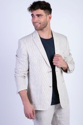 Imagen 2 del producto Blazer Lino Striped Sand
