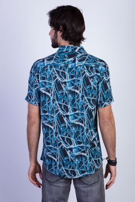 Imagen 2 del producto Camisa Estampada Bamboo Fj Blue