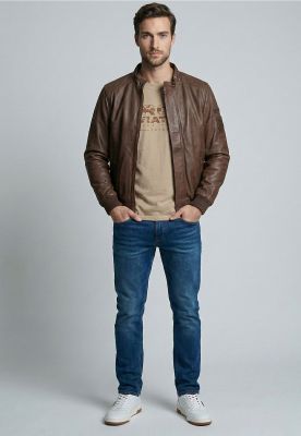 Imagen 2 del producto Chaqueta De Cuero Baltimore Dk Camel