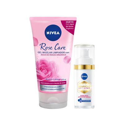 Imagen 1 del producto NIVEA Rose Care Micelar + Luminous Sérum FPS50 Facial