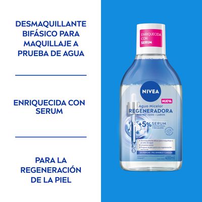 Imagen 2 del producto NIVEA Agua Micelar Bifásica Regeneradora 400ml