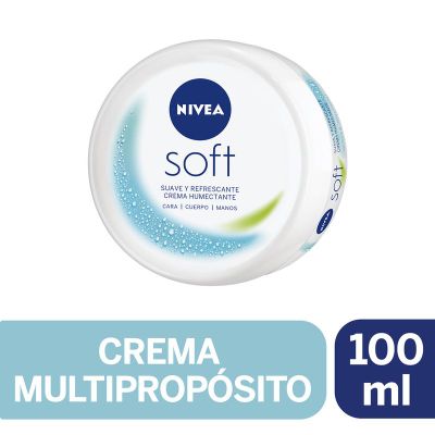 Crema Multipropósito Nivea Soft Cara Manos Cuerpo 100ml