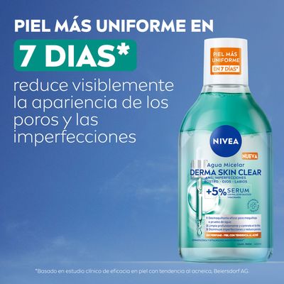 Imagen 2 del producto NIVEA Derma Skin Clear Agua Micelar Bifásica 400ml