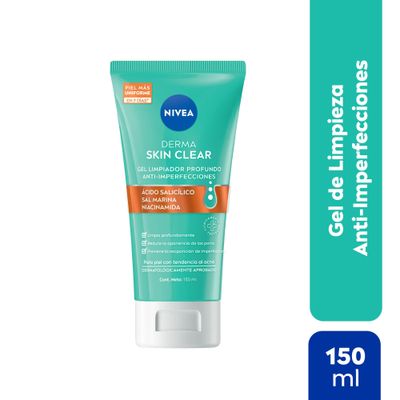 NIVEA Derma Skin Clear Gel Limpiador Profundo 150ml