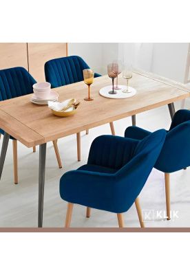 Imagen 2 del producto Butaca Sitial Poltrona Diamante Terciopelo Acolchado - Azul