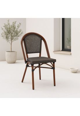 Imagen 2 del producto Silla Bistro Parisina Textileno - Café Oscuro